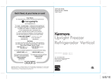 Kenmore 4.9 cu. ft. Upright Freezer - White El manual del propietario
