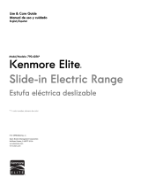 Kenmore Elite Elite 4.6 cu. ft. Slide-In Electric Range - Black Manual de usuario