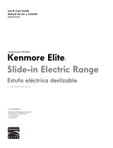 Kenmore Elite Elite 4.6 cu. ft. Slide-In Electric Range w/ Convection -Black El manual del propietario