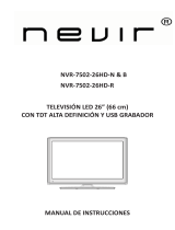 Nevir NVR-7502-26HD-B Manual de usuario