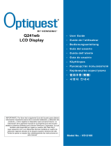 Optiquest Q241WB - Optiquest - 24" LCD Monitor Manual de usuario