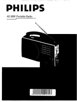 Philips ae 2630 Manual de usuario