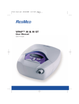 ResMed Sleep Apnea Machine VPAPTm III$IIIst Manual de usuario