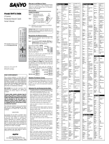 Sanyo RMT-U340A Manual de usuario