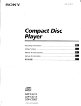 Sony CDP-CE215 Manual de usuario