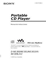 Sony D-NE301SR Manual de usuario