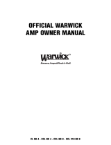 Warwick Amplifier CL / CCL Manual de usuario