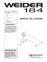 Weider 184 Bench Manual de usuario