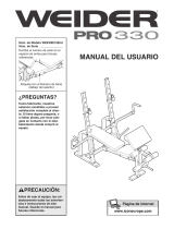 Weider PRO 550 Manual de usuario