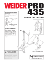 WeiderPro Pro 435 Bench Manual de usuario