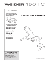 Weider TC 150 BENCH WEEVBE5909 Manual de usuario
