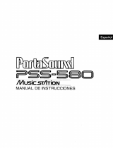 Yamaha PortaSound PSS-580 Manual de usuario