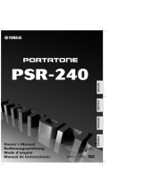 Yamaha PSR - 240 Manual de usuario