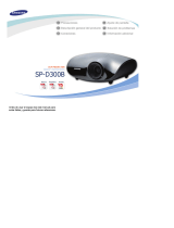 Samsung SP-D300B Manual de usuario