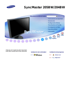 Samsung 205BW Manual de usuario