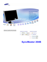 Samsung 204B - SyncMaster - 20.1" LCD Monitor Manual de usuario