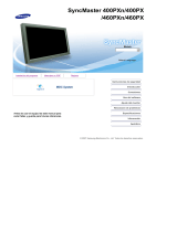 Samsung 400PXN Manual de usuario