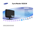 Samsung 932GW - SyncMaster - 19" LCD Monitor Manual de usuario