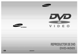 Samsung DVD-N505 Manual de usuario