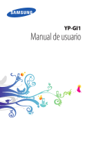Samsung YP-G1CW Manual de usuario