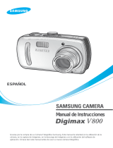 Samsung Digimax V800 Manual de usuario