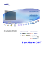 Samsung 204B - SyncMaster - 20.1" LCD Monitor Manual de usuario