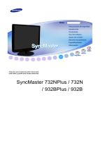 Samsung 732N Manual de usuario