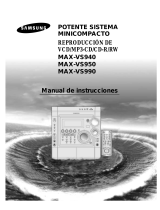 Samsung MAX-VS940T Manual de usuario