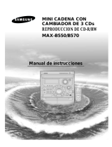 Samsung MAX-B550 Manual de usuario