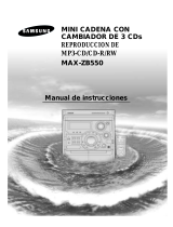 Samsung MAX-ZB550 Manual de usuario