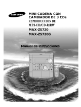 Samsung MAX-ZS720G Manual de usuario