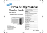 Samsung MG1480STD Manual de usuario