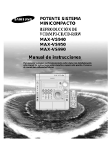 Samsung MAX-VS990 Manual de usuario
