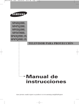 Samsung SP-54T8HL Manual de usuario