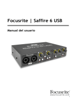 Focusrite Saffire 6 USB Manual de usuario