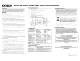 Extech Instruments AN25 Manual de usuario
