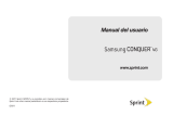 Samsung Conquer 4G Sprint Manual de usuario