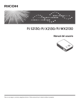 Ricoh PJ WX2130 Manual de usuario
