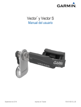 Garmin Vector Manual de usuario
