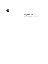 Apple Keynote 08 Manual de usuario