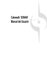 Cakewalk Sonar 8.0 Manual de usuario