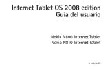Nokia N810 OS 2008 Edition Guía del usuario