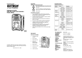 Extech Instruments DM110 Manual de usuario