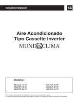 mundoclima Series MUCSR-HF “Cassette Inverter HF” Guía de instalación