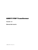 ABBYY PDF Transformer 1.0 El manual del propietario