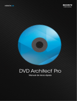 Sony DVD DVD Architect Pro 6.0 Guía de inicio rápido