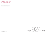 Pioneer VSX-924 Manual de usuario