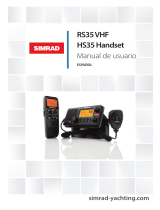 Simrad RS35 VHF and HS35 Handset Instrucciones de operación