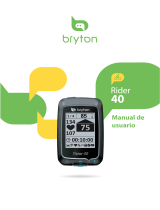 Bryton Rider 40 Manual de usuario