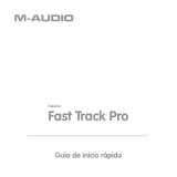 Avid FastTrack Pro Guía de inicio rápido